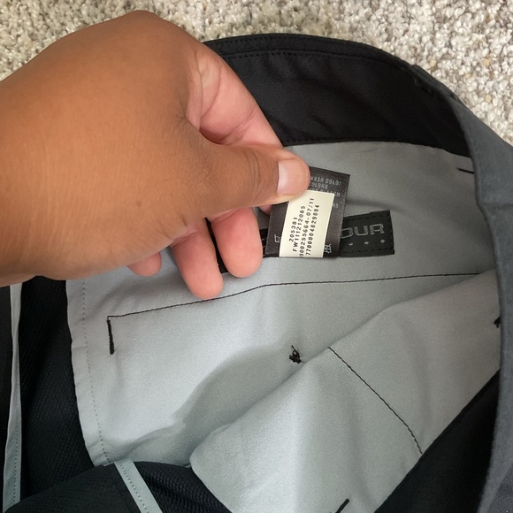 Under Armour Men’s Black Tech Golf Pants Size 36x32 UA Performance Straight-Leg - Picture 7 of 9